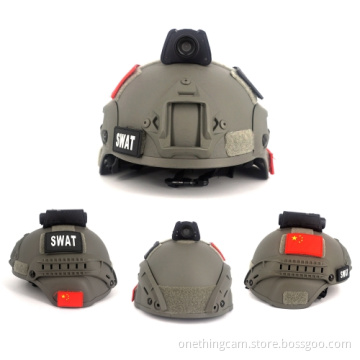 4G helmet camera model W33 dual lens camera 4g live streaming for law enforcement